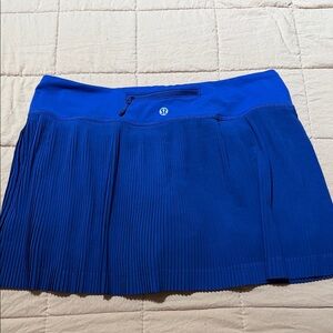 lululemon athletica Royal Blue Pleated Skort